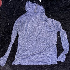 blue and white hoodie
